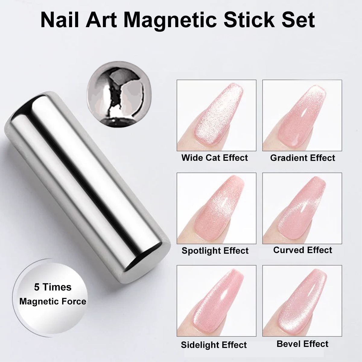 Contour Palette Stick - ชุดแม่เหล็กทำเล็บ 2 ชิ้น แบบแท่งเหล็ก 3 มิติ