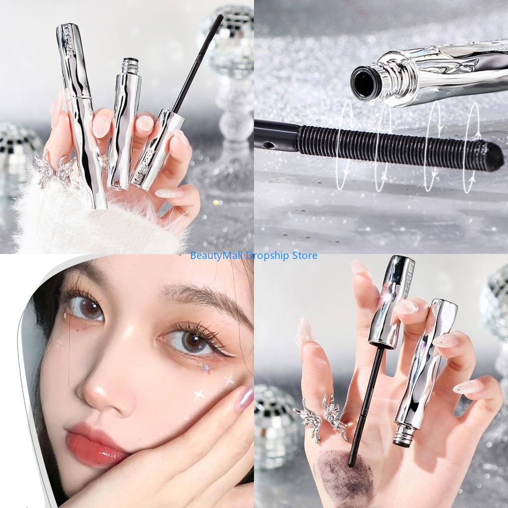 Waterproof Mascara Wand - 40JD Iron Wand มาสคาร่า,โลหะมาสคาร่า,Curling แท่งโลหะมาสคาร่าสีดำ,กันน้ำธรรมชาติความยาวเรียวอาคาร