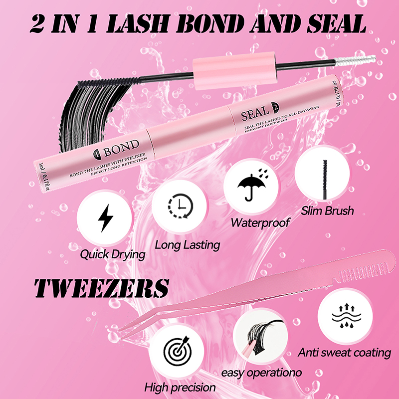 กาวติดขนตาและน้ำยาเคลือบสำหรับ - Waterproof Mascara Wand บทวิจารณ์และราคา