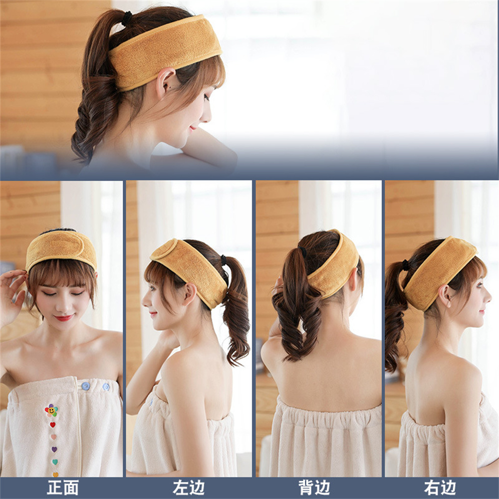 ปรับกว้าง Hairband โยคะสปาอาบน - Beauty Makeup Women บทวิจารณ์และราคา